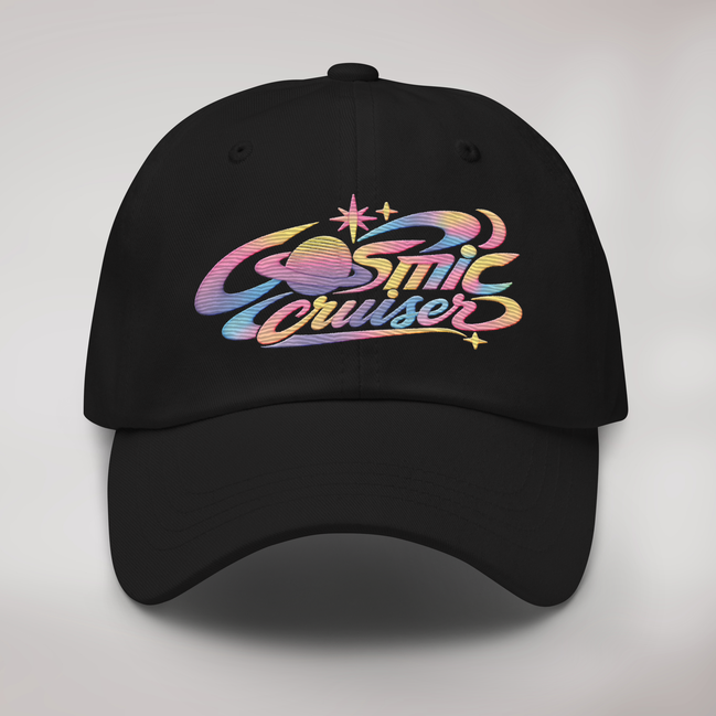 Cosmic Cruiser Cap Soft – Farbe Schwarz – Ansicht 1