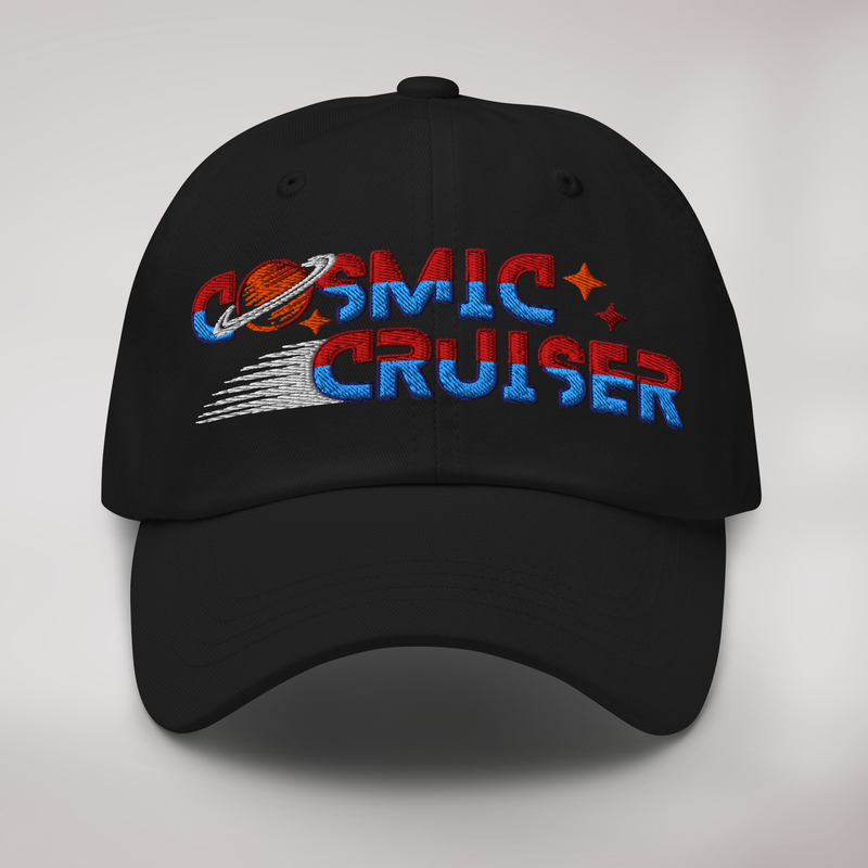 Cosmic Cruiser Cap Retro – Farbe Schwarz – Ansicht 1
