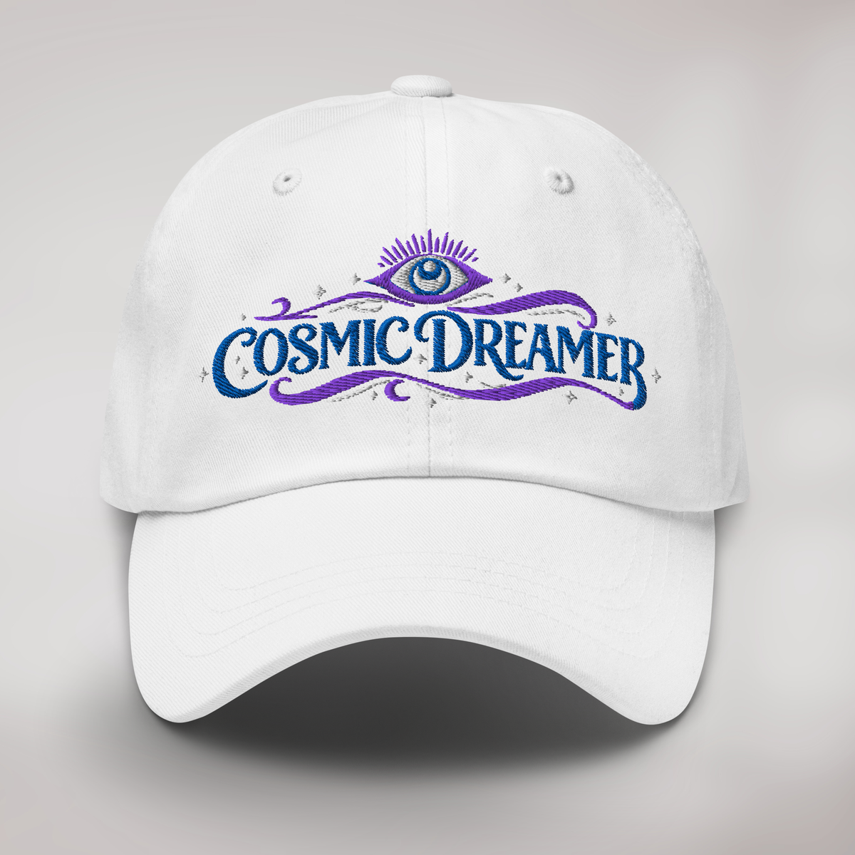 Cosmic Dreamer Cap Mystisch – Farbe Weiß – Ansicht 1