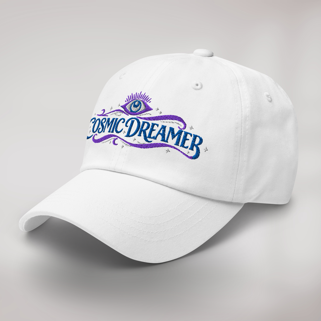 Cosmic Dreamer Cap Mystisch – Farbe Weiß – Ansicht 3