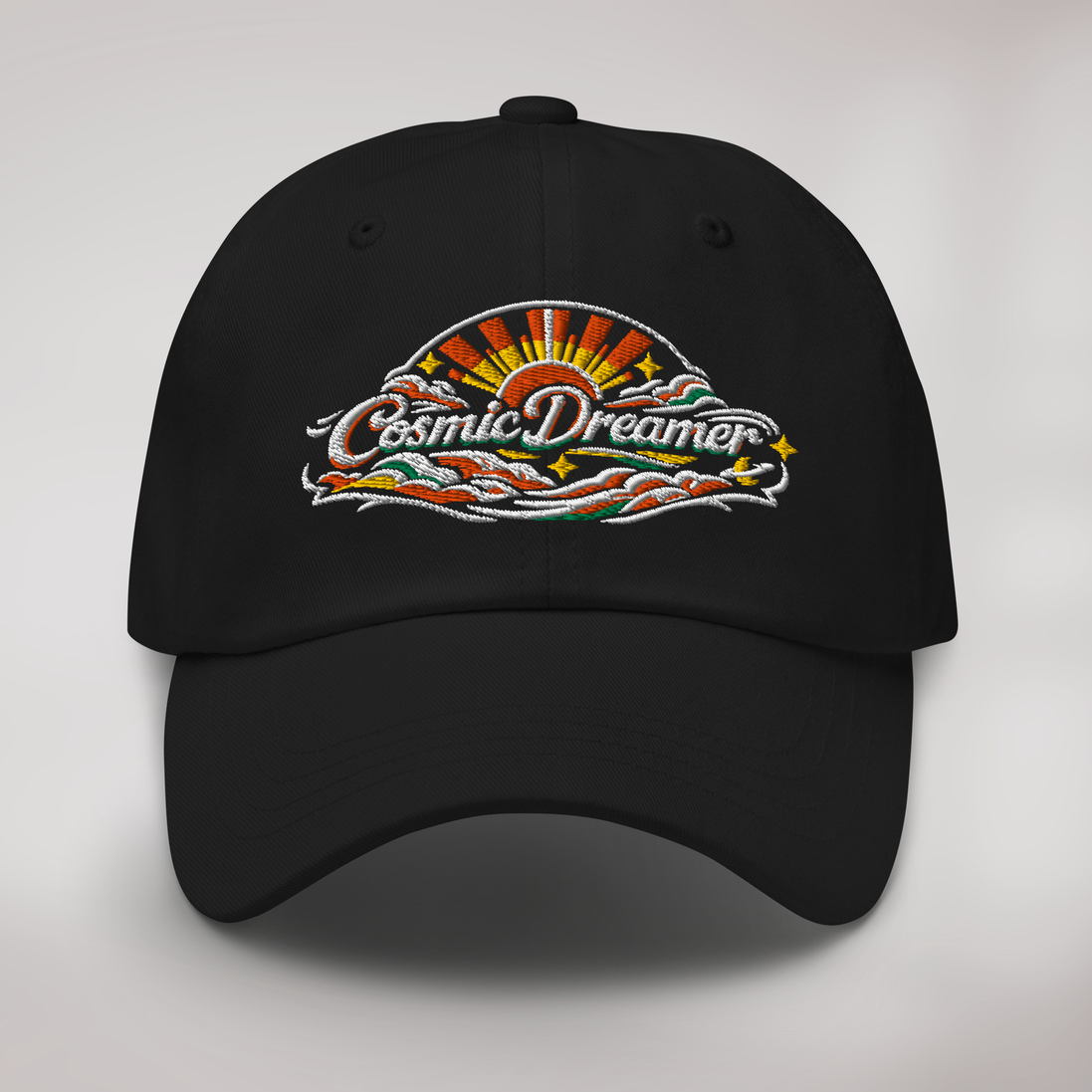 Cosmic Dreamer Cap Retro – Farbe Schwarz – Ansicht 1