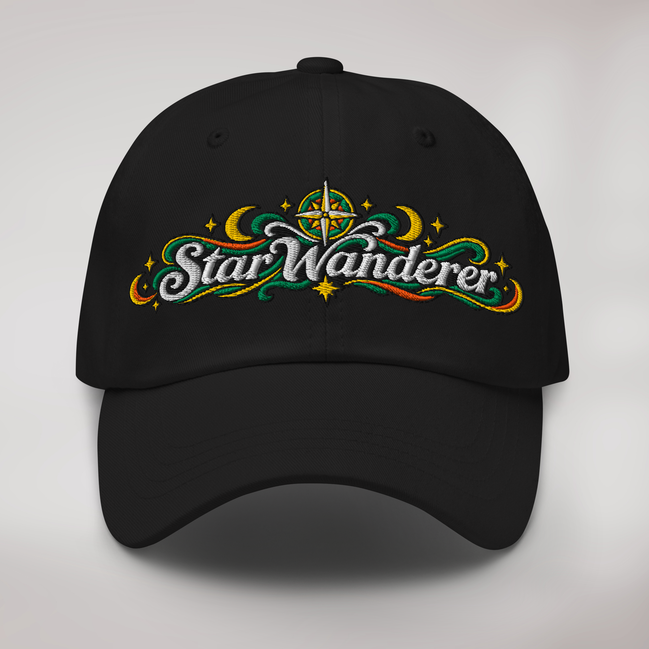 Star Wanderer Cap Retro – Farbe Schwarz – Ansicht 1