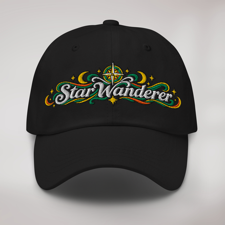 Star Wanderer Cap Retro – Farbe Schwarz – Ansicht 1