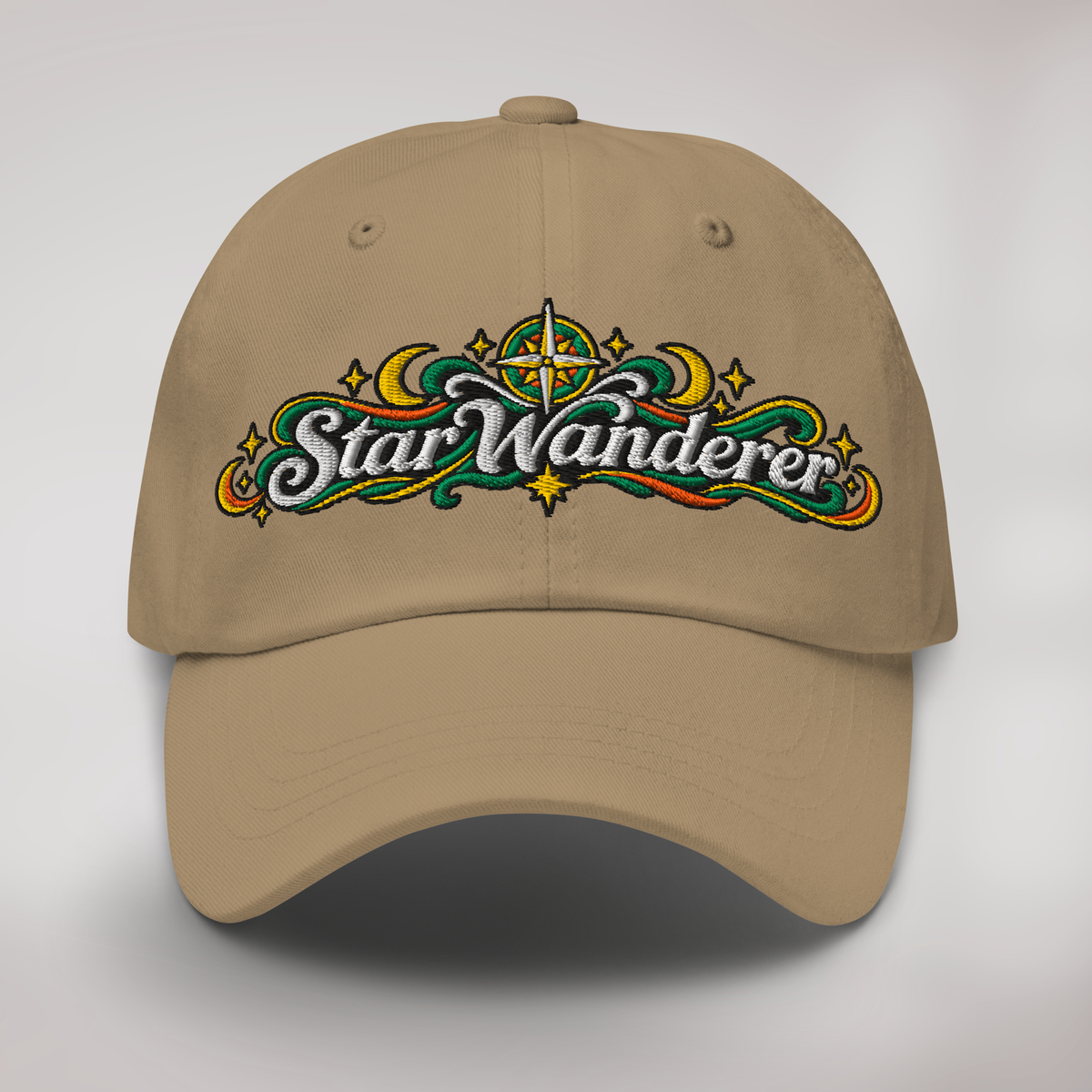 Star Wanderer Cap Retro – Farbe Khaki – Ansicht 1
