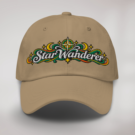Star Wanderer Cap Retro – Farbe Khaki – Ansicht 1