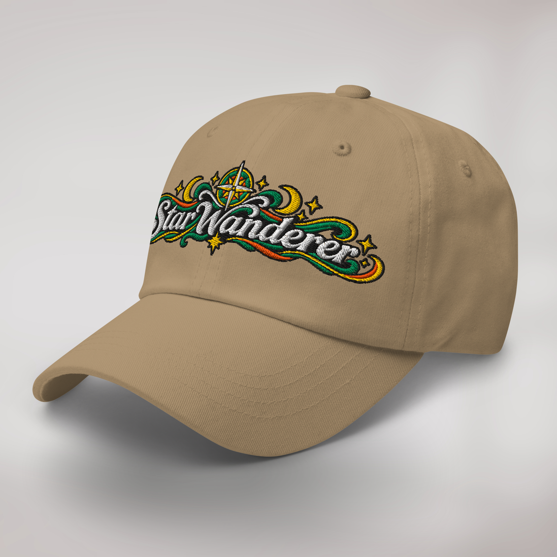 Star Wanderer Cap Retro – Farbe Khaki – Ansicht 3