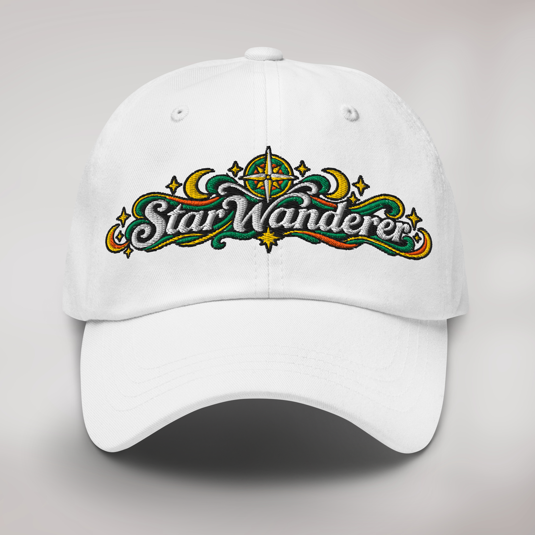 Star Wanderer Cap Retro – Farbe Weiß – Ansicht 1