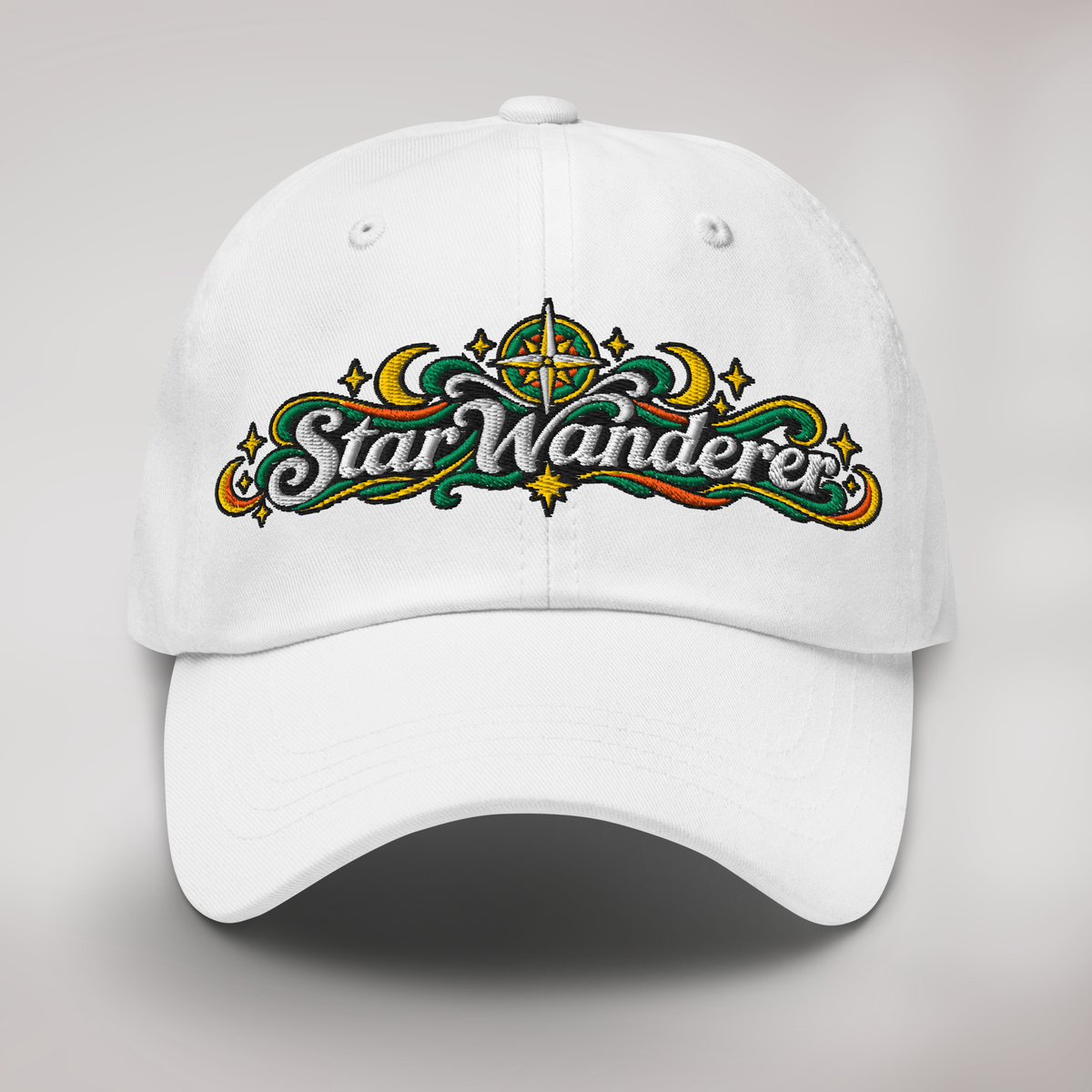 Star Wanderer Cap Retro – Farbe Weiß – Ansicht 1