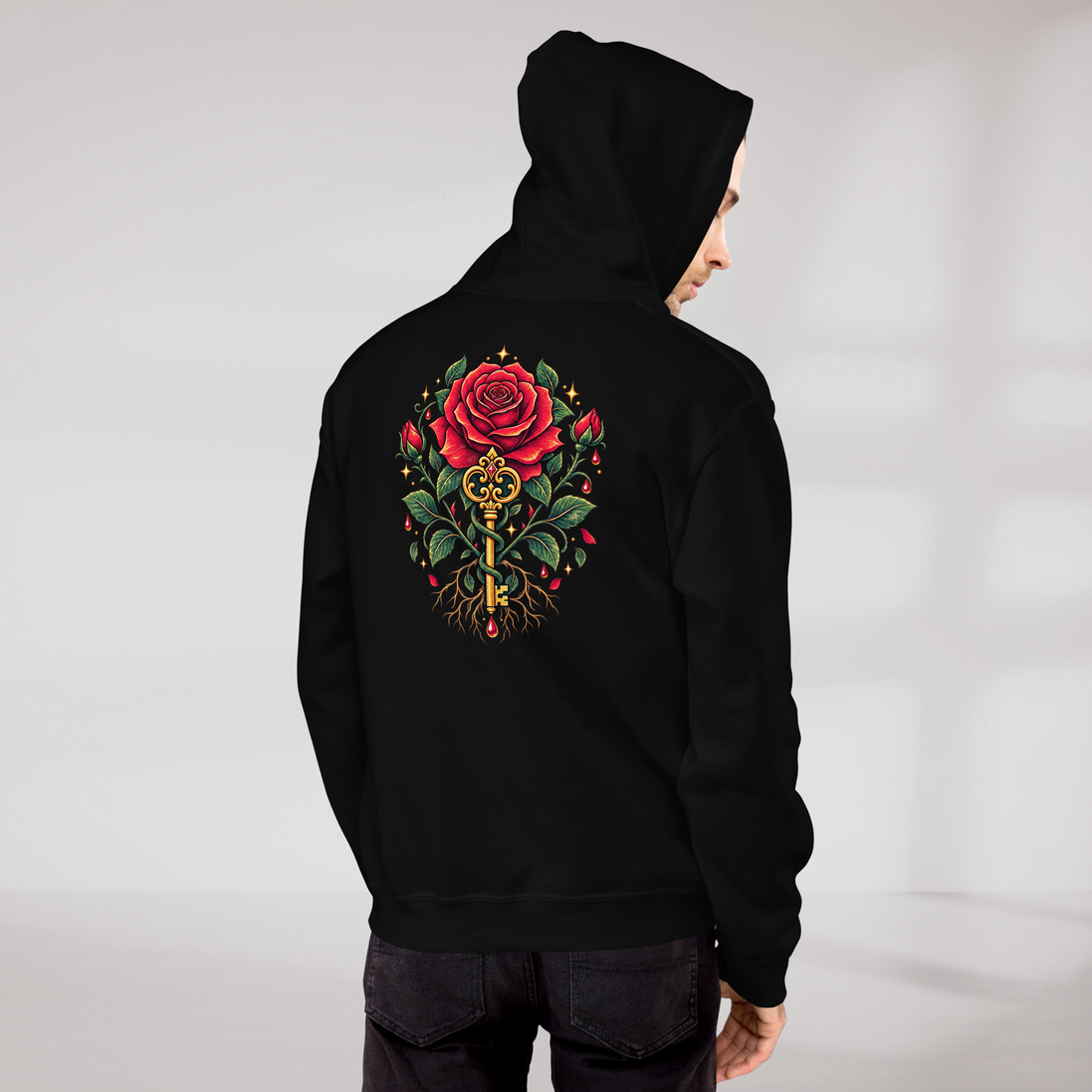 Bloom Guardian Hoodie Retro – Farbe Schwarz – Ansicht 10