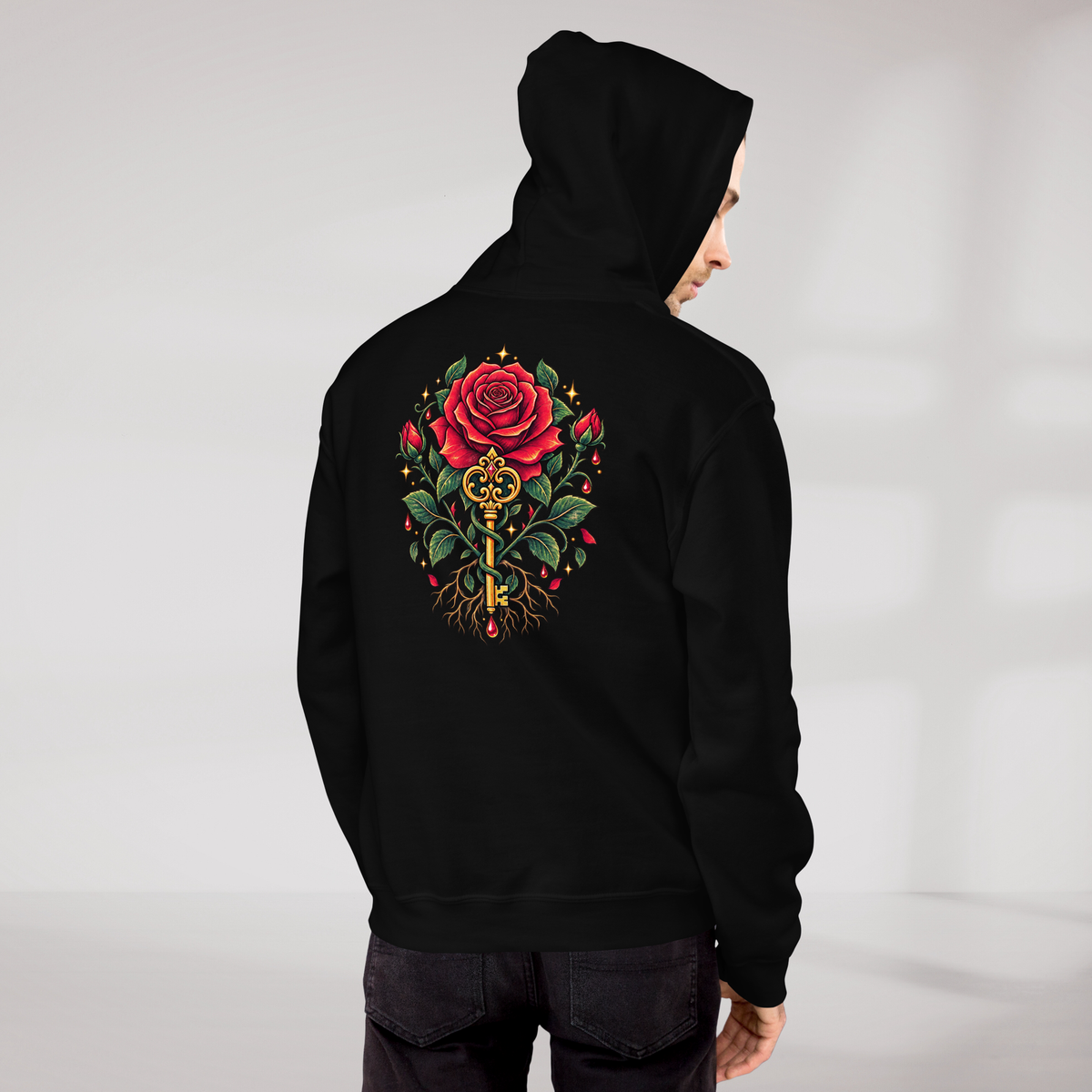 Bloom Guardian Hoodie Retro – Farbe Schwarz – Ansicht 10