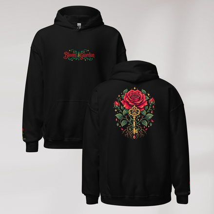 Bloom Guardian Hoodie Retro – Farbe Schwarz – Ansicht 1