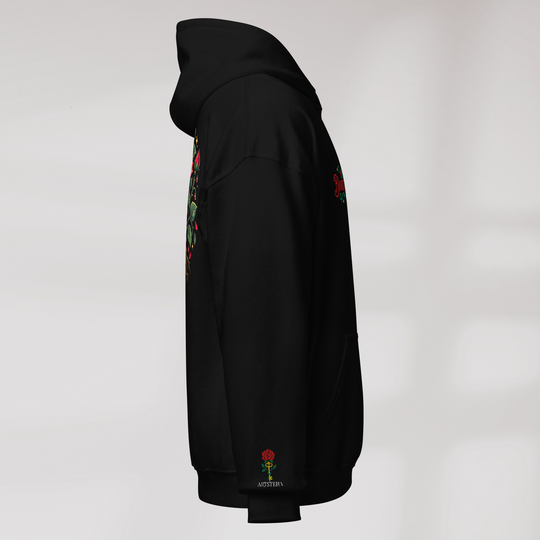 Bloom Guardian Hoodie Retro – Farbe Schwarz – Ansicht 2