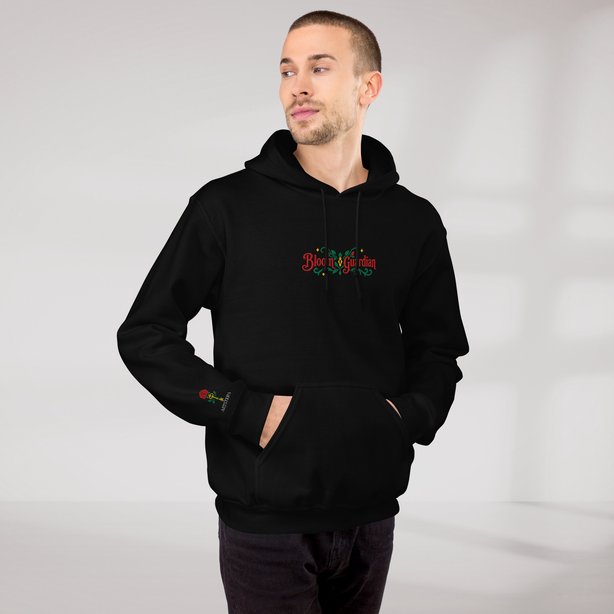Bloom Guardian Hoodie Retro – Farbe Schwarz – Ansicht 9