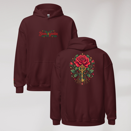Bloom Guardian Hoodie Retro – Farbe Kastanienbraun – Ansicht 1