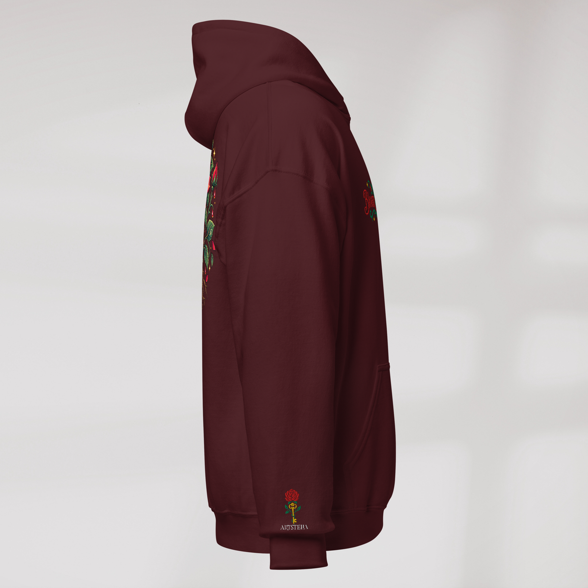 Bloom Guardian Hoodie Retro – Farbe Kastanienbraun – Ansicht 2