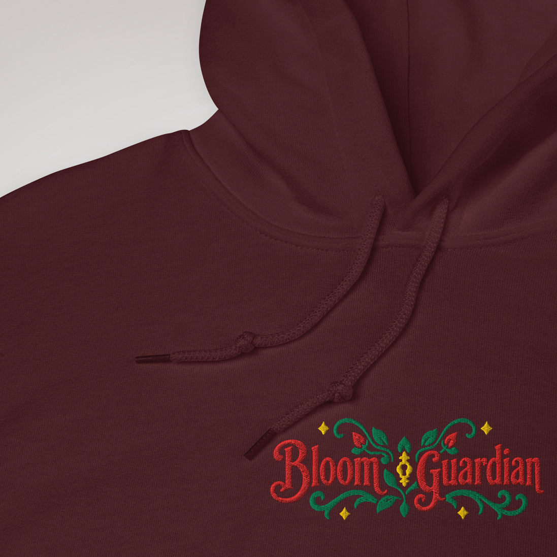 Bloom Guardian Hoodie Retro – Farbe Kastanienbraun – Ansicht 3