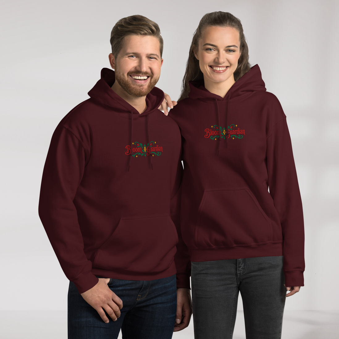 Bloom Guardian Hoodie Retro – Farbe Kastanienbraun – Ansicht 7