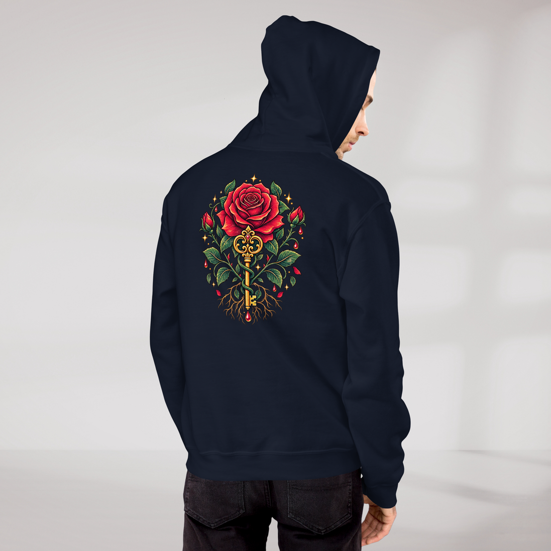 Bloom Guardian Hoodie Retro – Farbe Navy – Ansicht 9