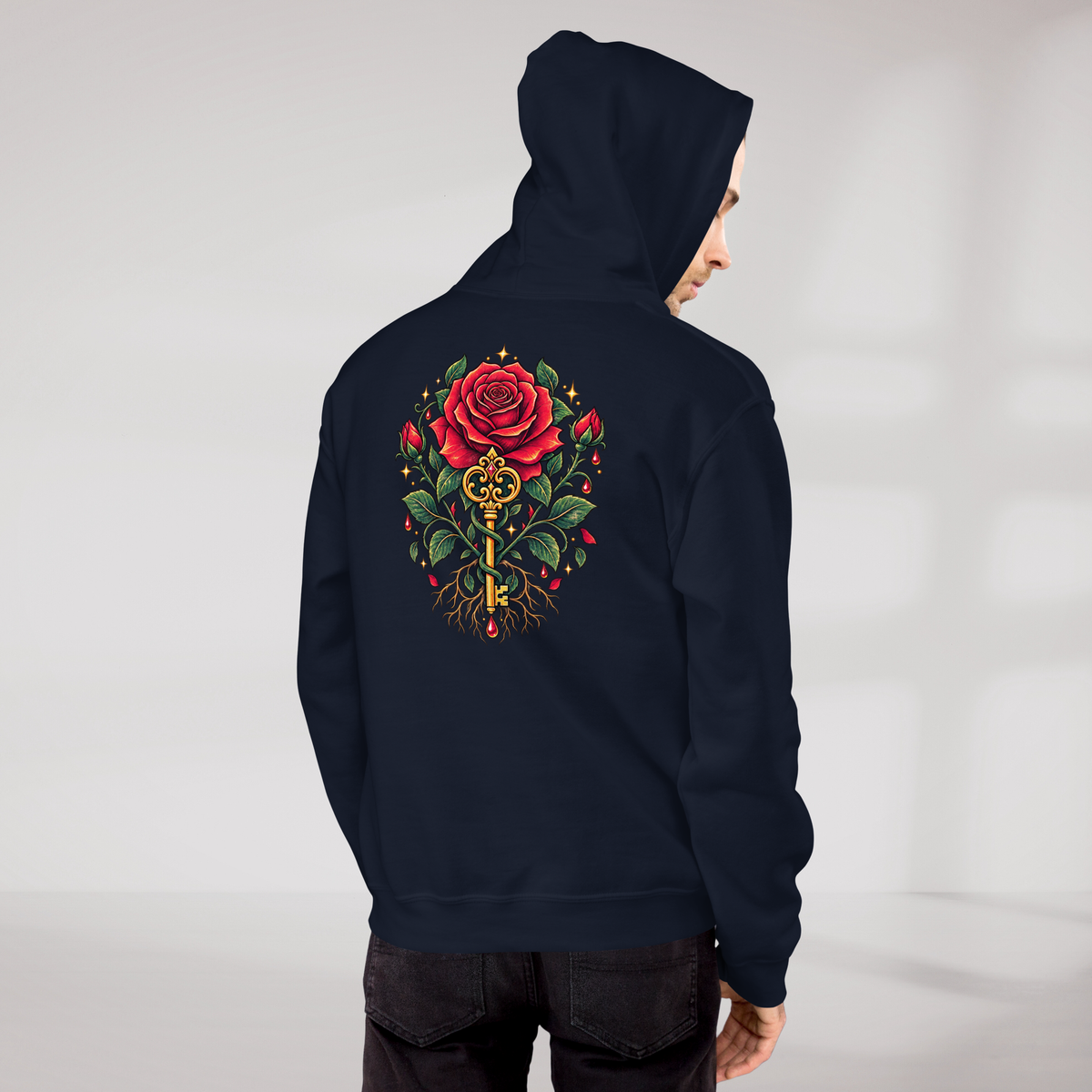 Bloom Guardian Hoodie Retro – Farbe Navy – Ansicht 9