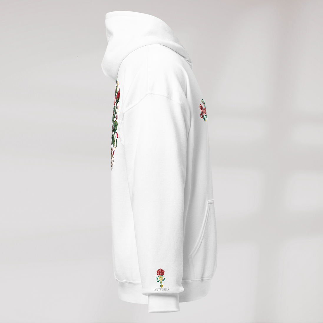 Bloom Guardian Hoodie Retro – Farbe Weiß – Ansicht 2