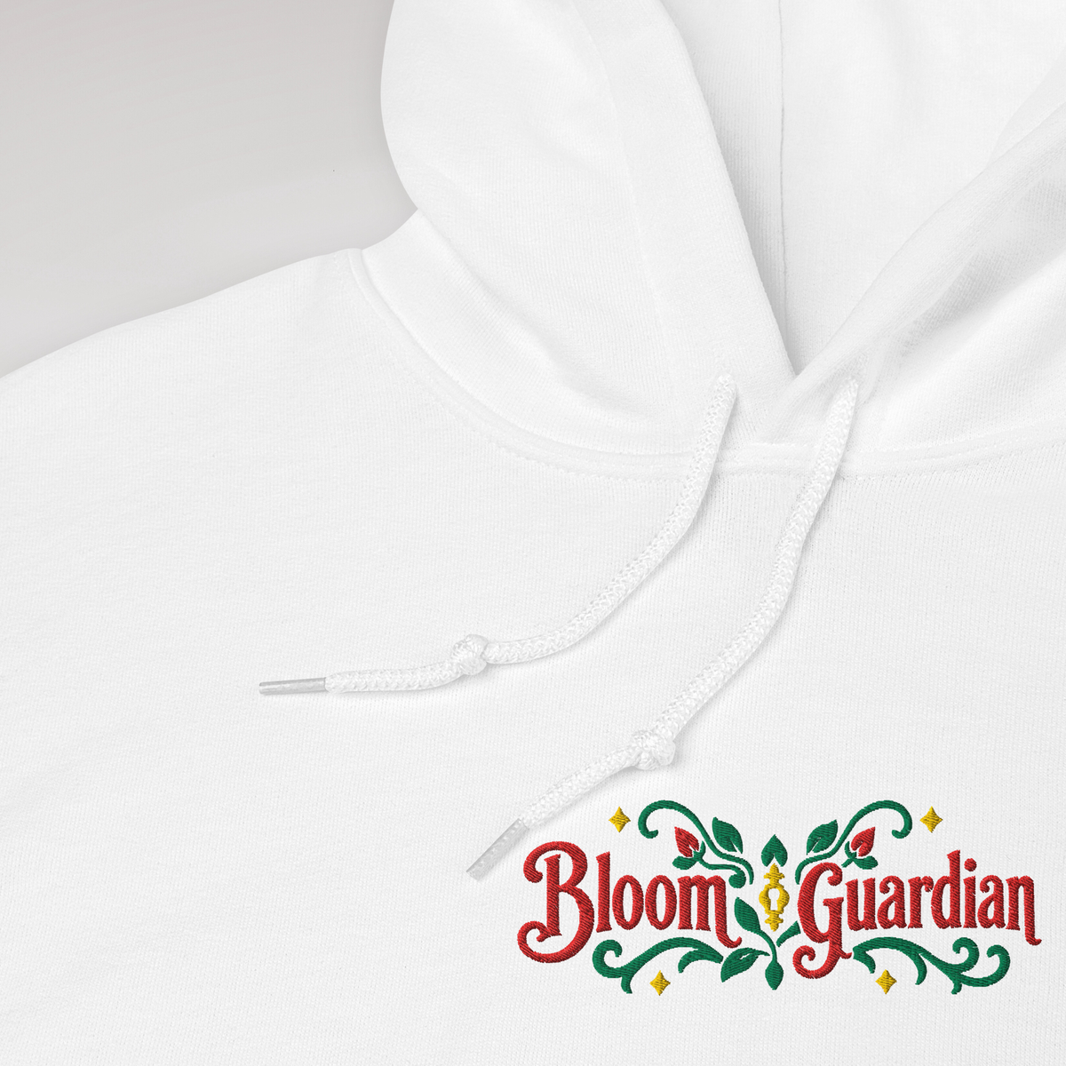 Bloom Guardian Hoodie Retro – Farbe Weiß – Ansicht 3