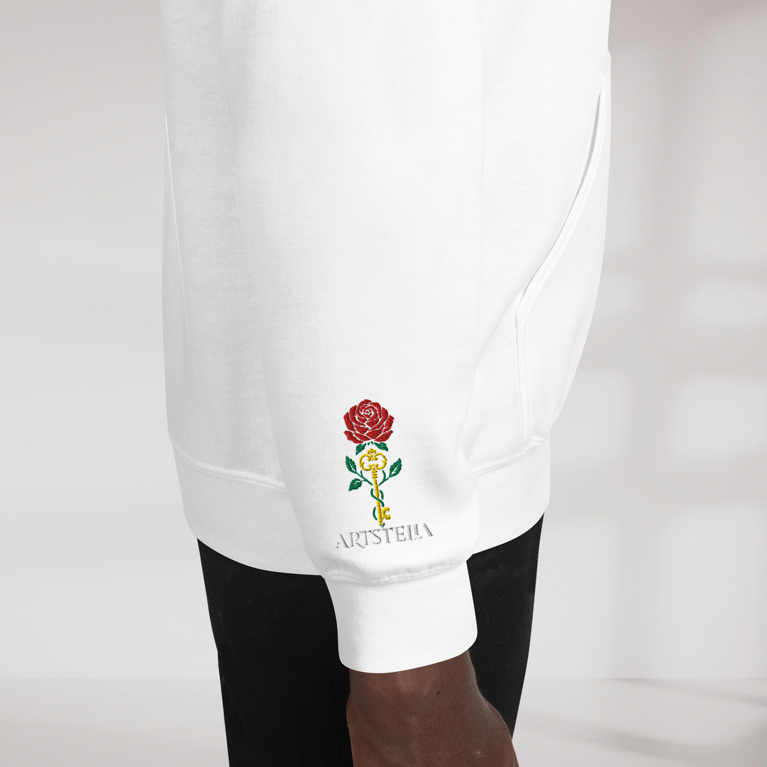 Bloom Guardian Hoodie Retro – Farbe Weiß – Ansicht 4