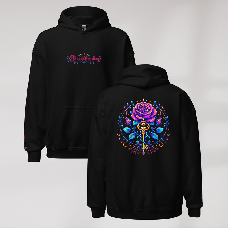 Bloom Guardian Hoodie Vibrant – Farbe Schwarz – Ansicht 1