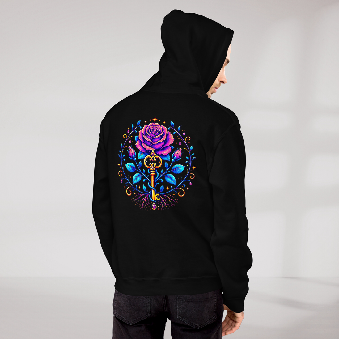 Bloom Guardian Hoodie Vibrant – Farbe Schwarz – Ansicht 11