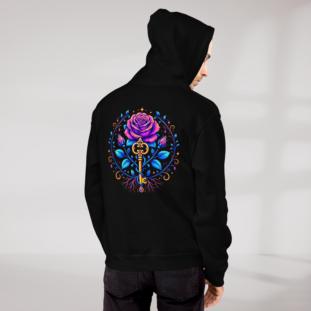 Bloom Guardian Hoodie Vibrant – Farbe Schwarz – Ansicht 11
