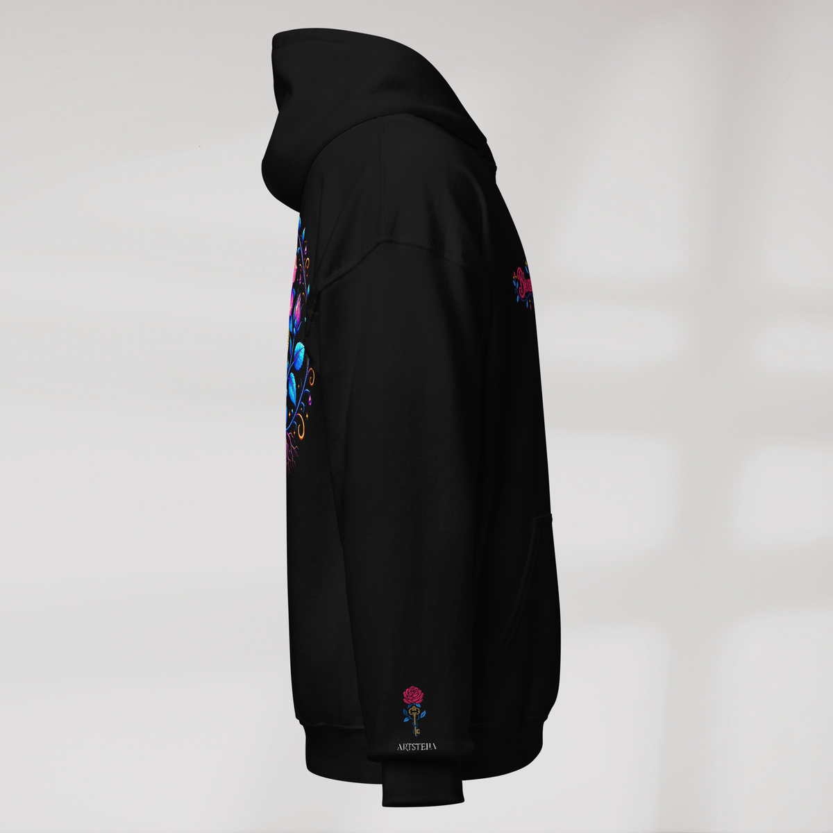 Bloom Guardian Hoodie Vibrant – Farbe Schwarz – Ansicht 2