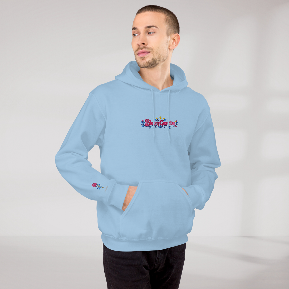 Bloom Guardian Hoodie Vibrant – Farbe Hellblau – Ansicht 10