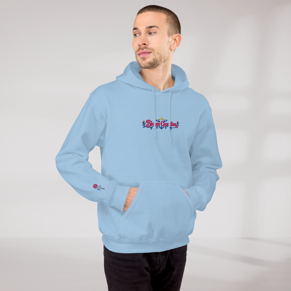 Bloom Guardian Hoodie Vibrant – Farbe Hellblau – Ansicht 10