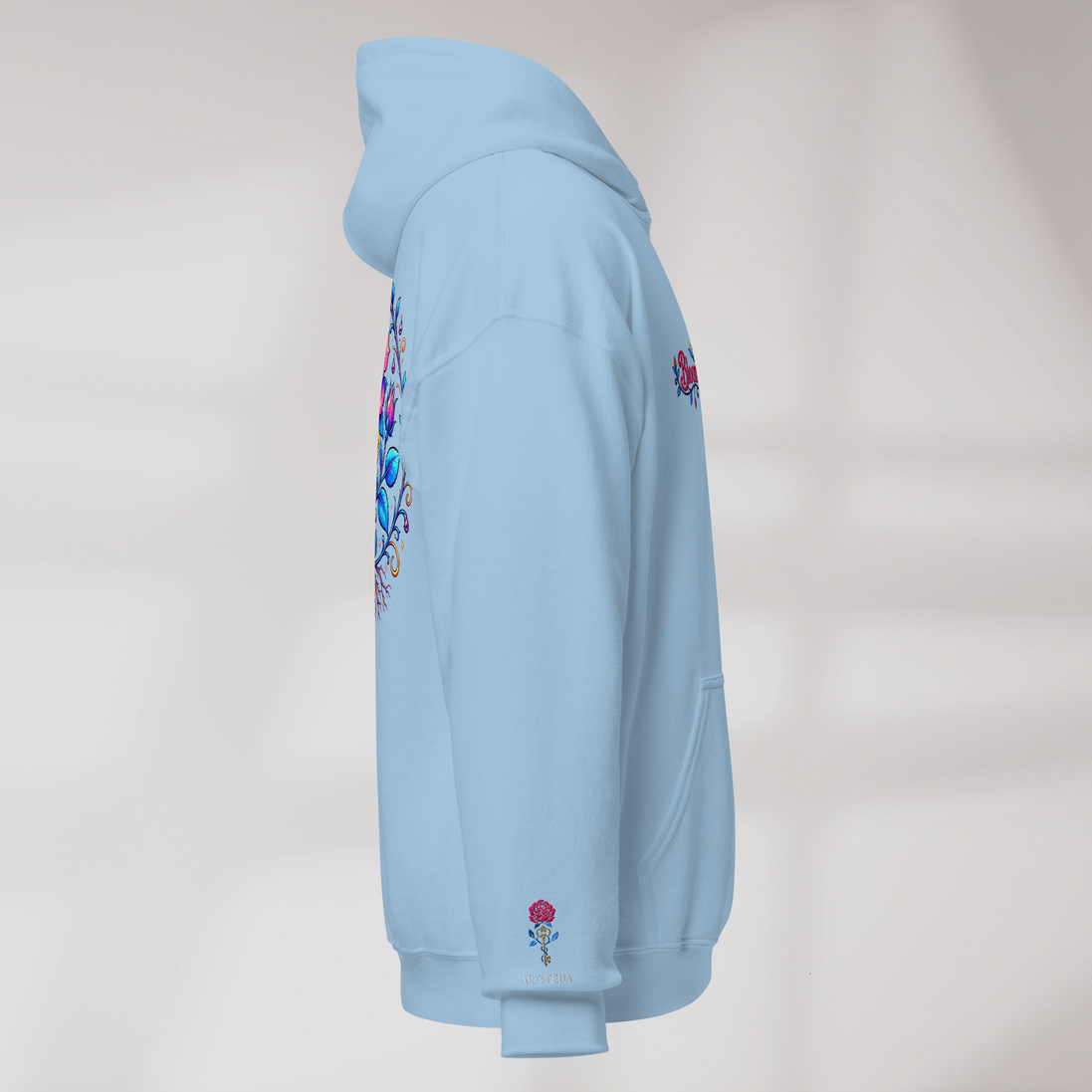 Bloom Guardian Hoodie Vibrant – Farbe Hellblau – Ansicht 2
