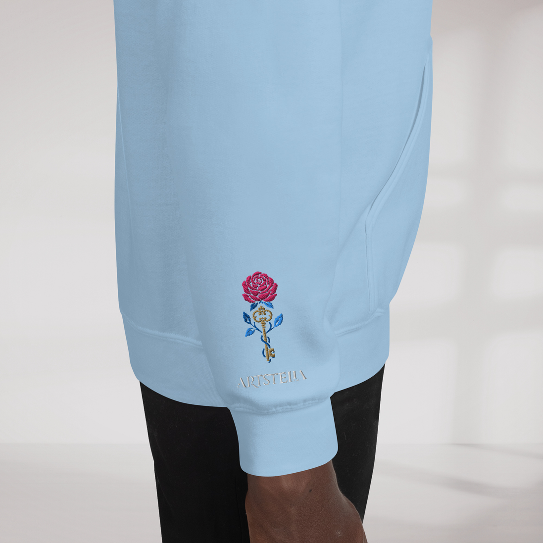 Bloom Guardian Hoodie Vibrant – Farbe Hellblau – Ansicht 5