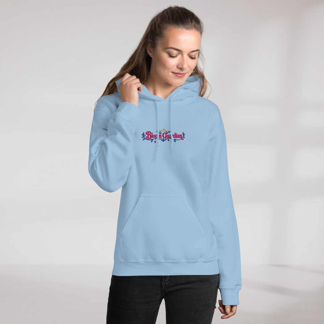 Bloom Guardian Hoodie Vibrant – Farbe Hellblau – Ansicht 8