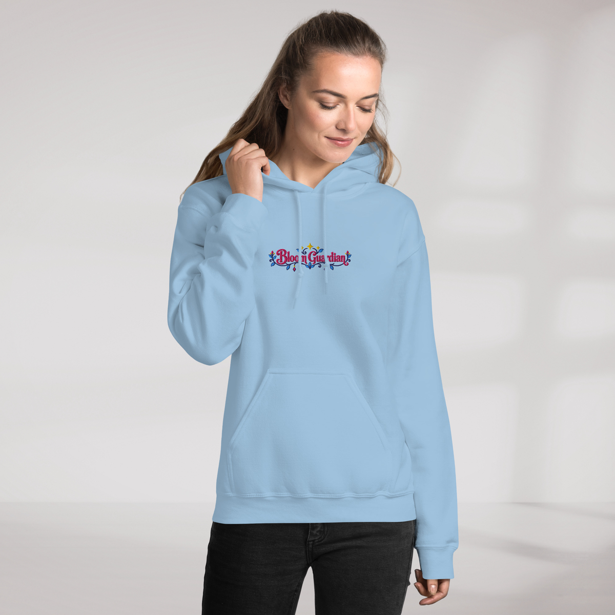 Bloom Guardian Hoodie Vibrant – Farbe Hellblau – Ansicht 8