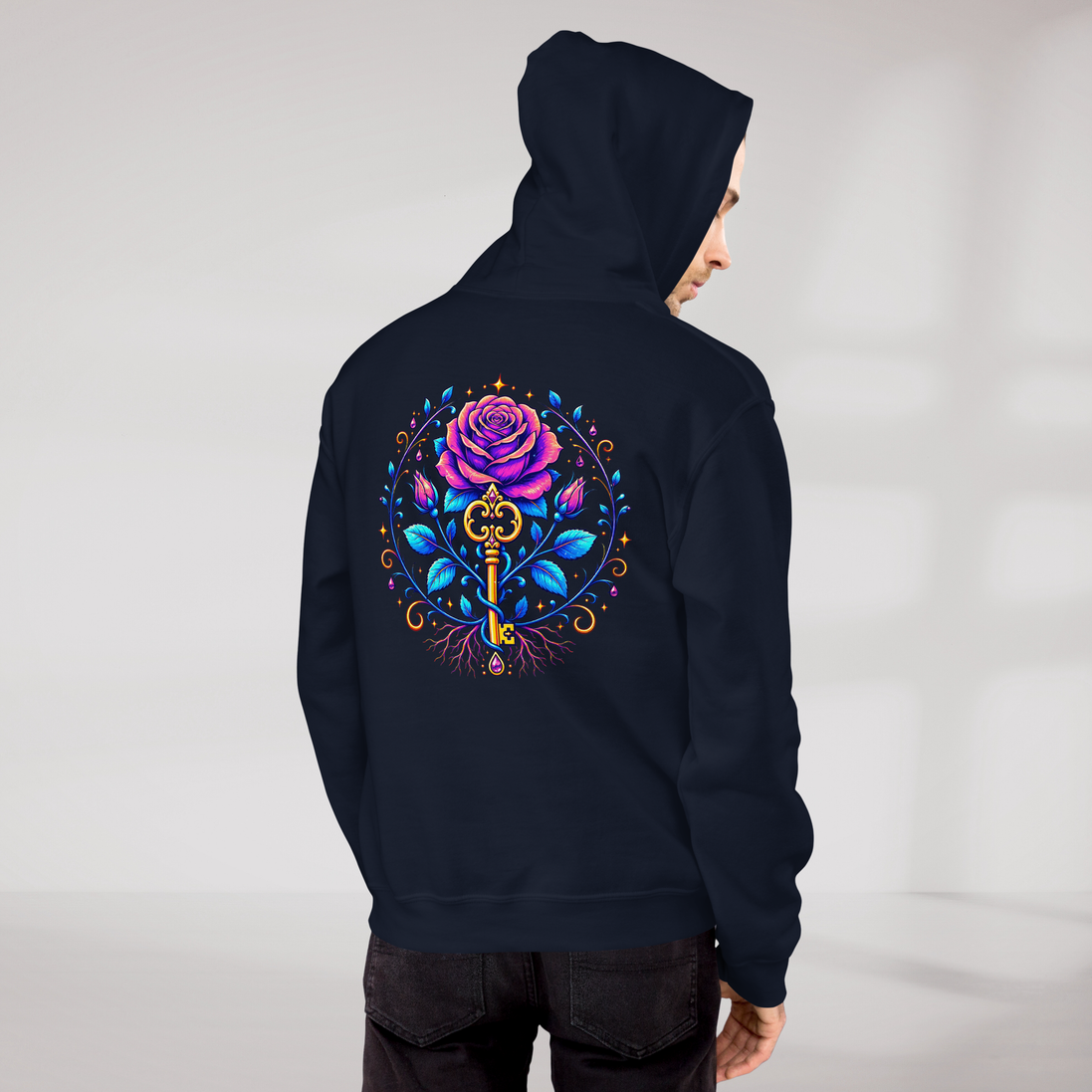 Bloom Guardian Hoodie Vibrant – Farbe Navy – Ansicht 11