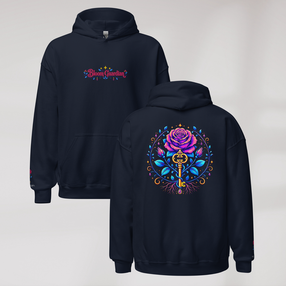 Bloom Guardian Hoodie Vibrant – Farbe Navy – Ansicht 1