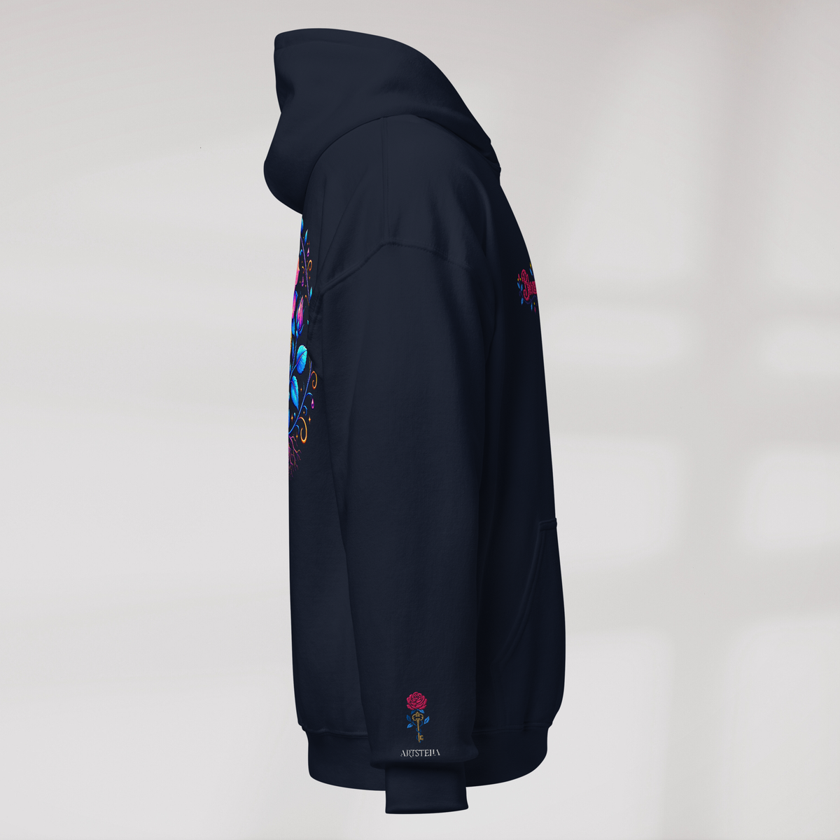 Bloom Guardian Hoodie Vibrant – Farbe Navy – Ansicht 2
