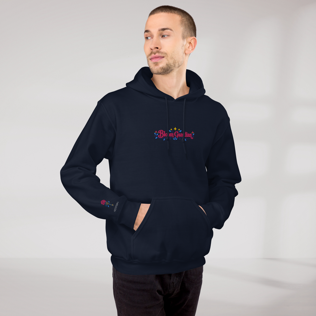 Bloom Guardian Hoodie Vibrant – Farbe Navy – Ansicht 9