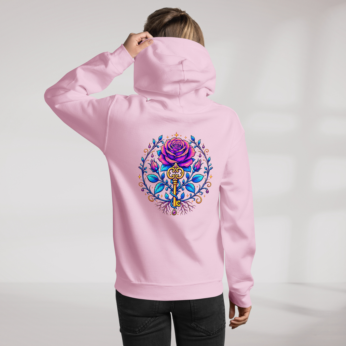 Bloom Guardian Hoodie Vibrant – Farbe Pink – Ansicht 8