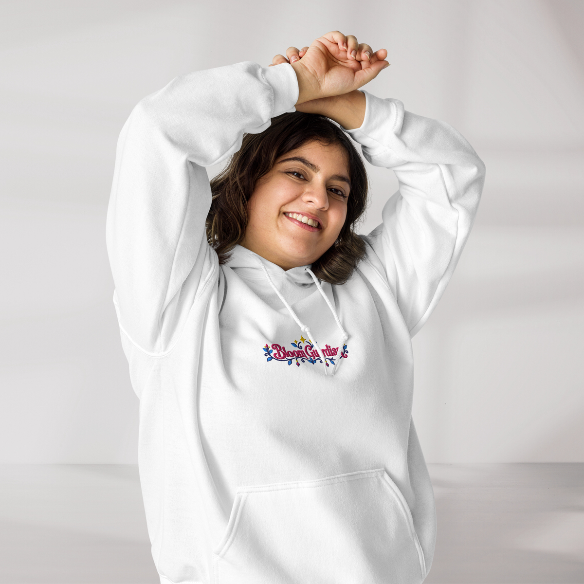 Bloom Guardian Hoodie Vibrant – Farbe Weiß – Ansicht 7