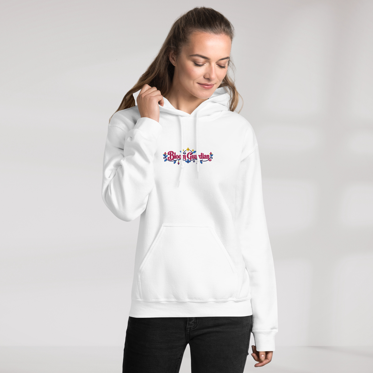 Bloom Guardian Hoodie Vibrant – Farbe Weiß – Ansicht 8