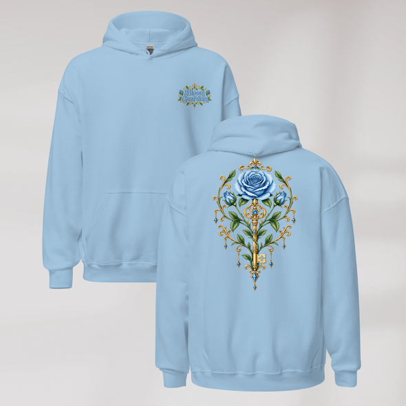 Bloom Guardian Hoodie Soft (M) – Farbe Hellblau – Ansicht 1