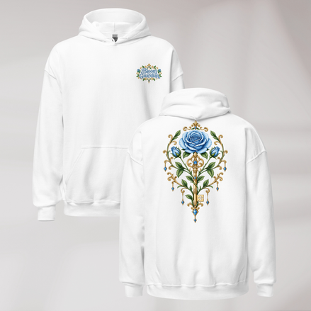 Bloom Guardian Hoodie Soft (M) – Farbe Weiß – Ansicht 1