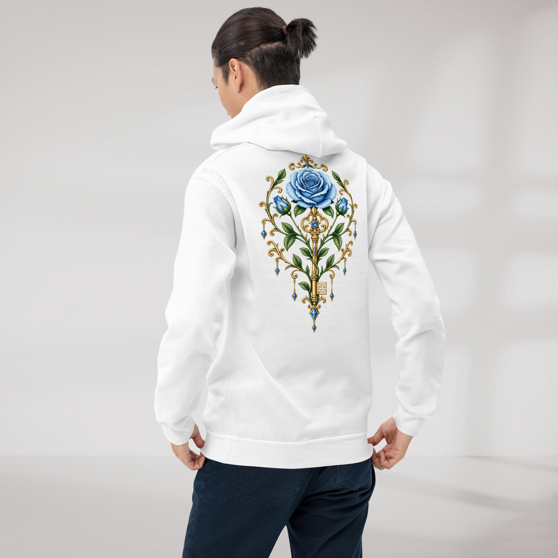Bloom Guardian Hoodie Soft (M) – Farbe Weiß – Ansicht 5
