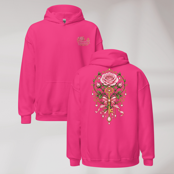 Bloom Guardian Hoodie Soft (F) – Farbe Helikonie – Ansicht 1