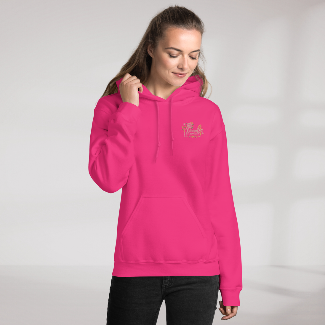 Bloom Guardian Hoodie Soft (F) – Farbe Helikonie – Ansicht 4
