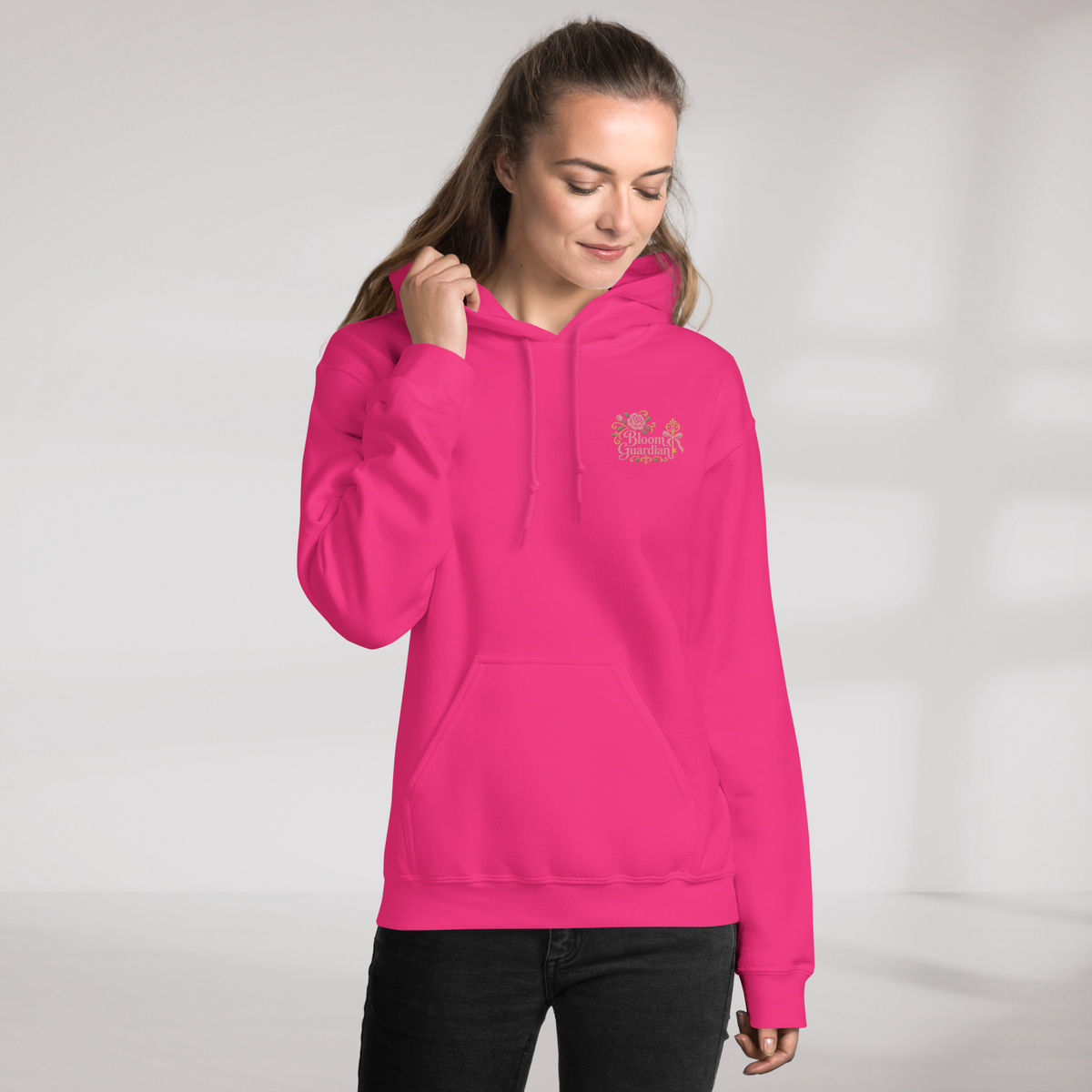 Bloom Guardian Hoodie Soft (F) – Farbe Helikonie – Ansicht 4