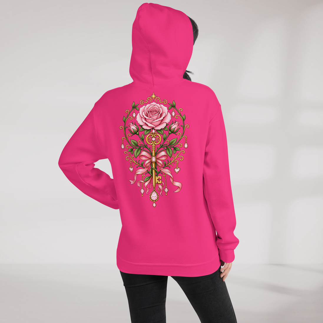 Bloom Guardian Hoodie Soft (F) – Farbe Helikonie – Ansicht 5